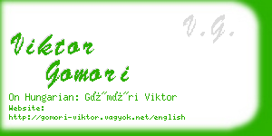 viktor gomori business card